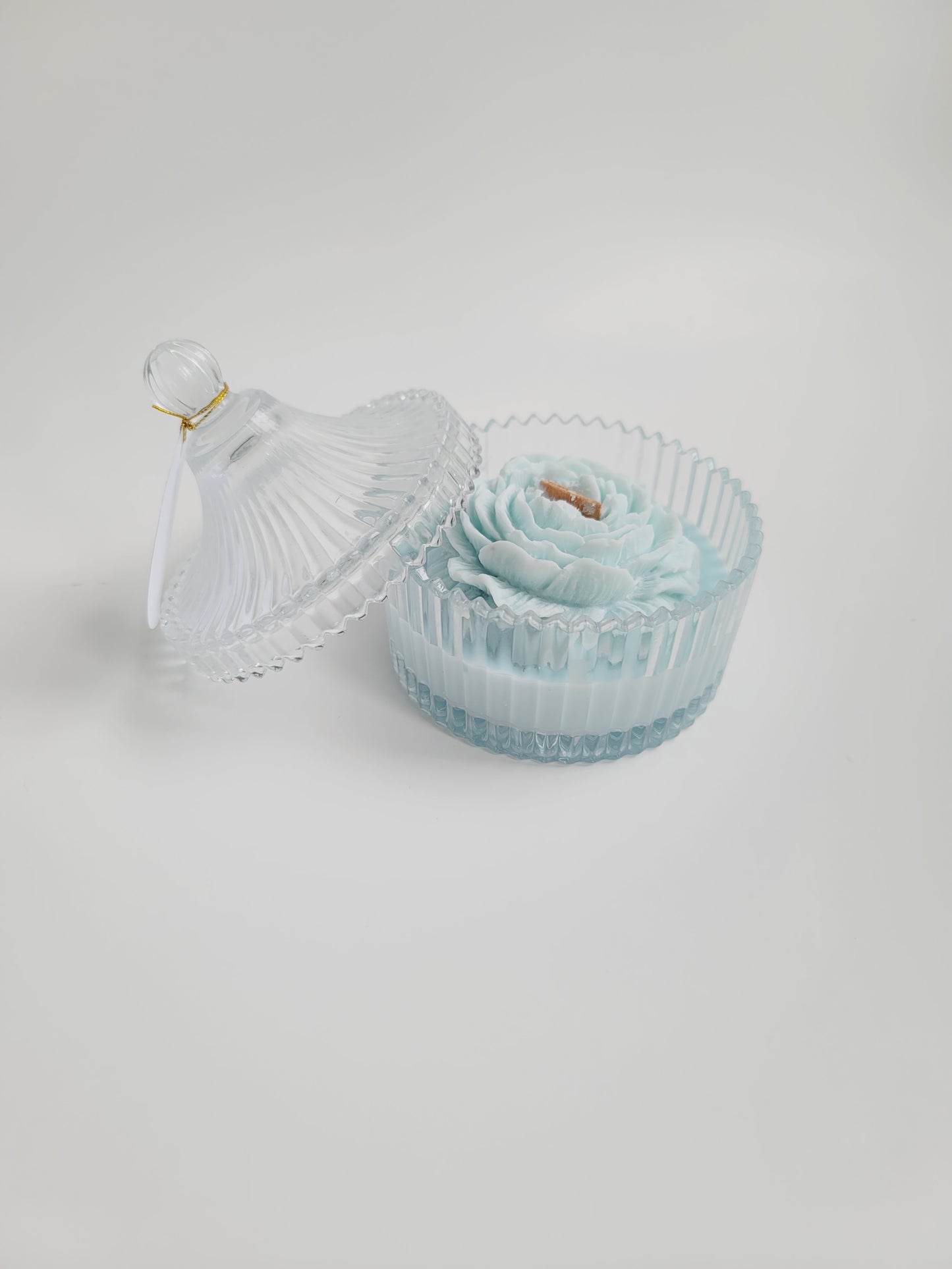 Soy Candle in Reusable Crystal Candy Jar