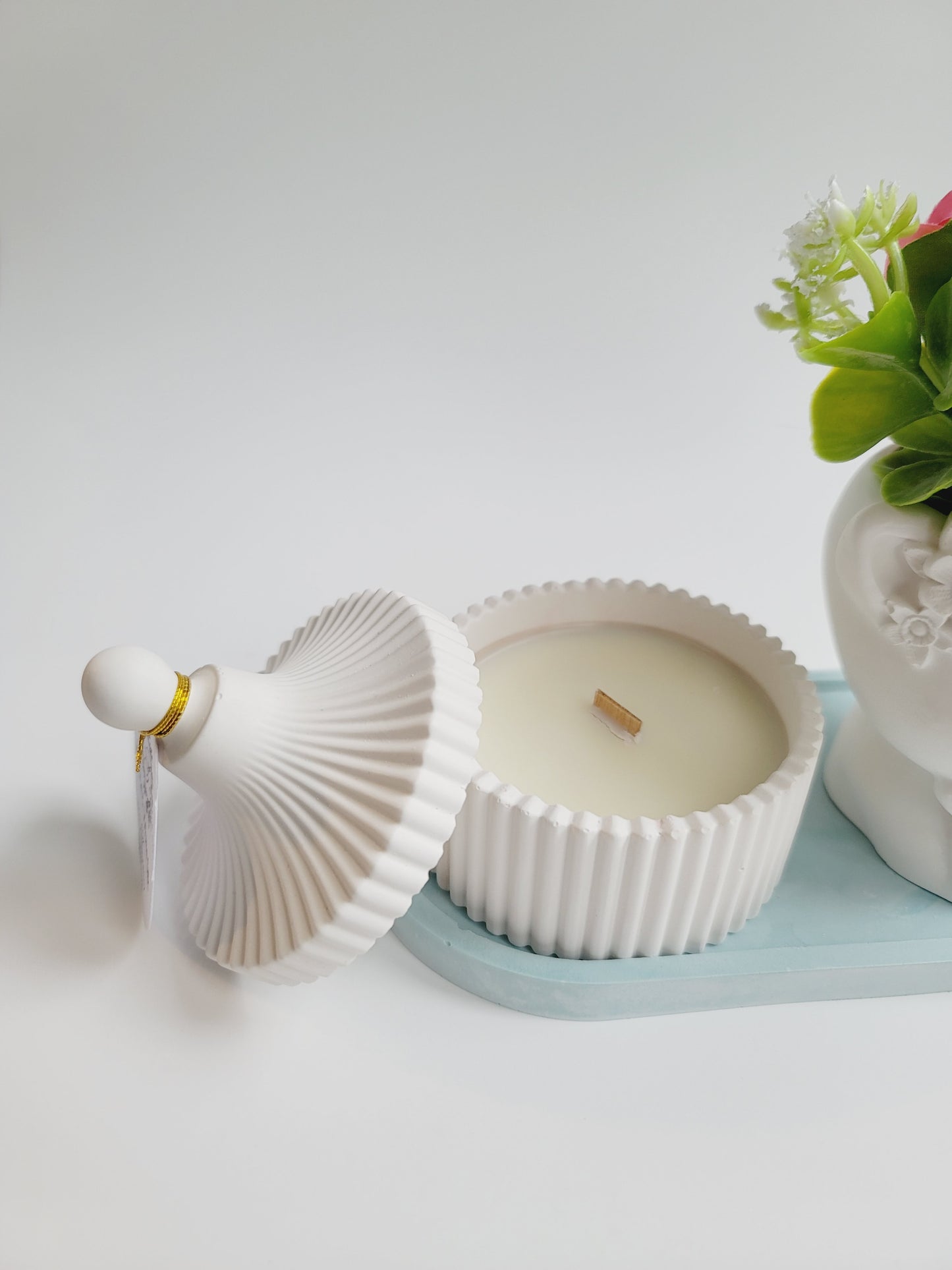 Cement Table Decor - Cat