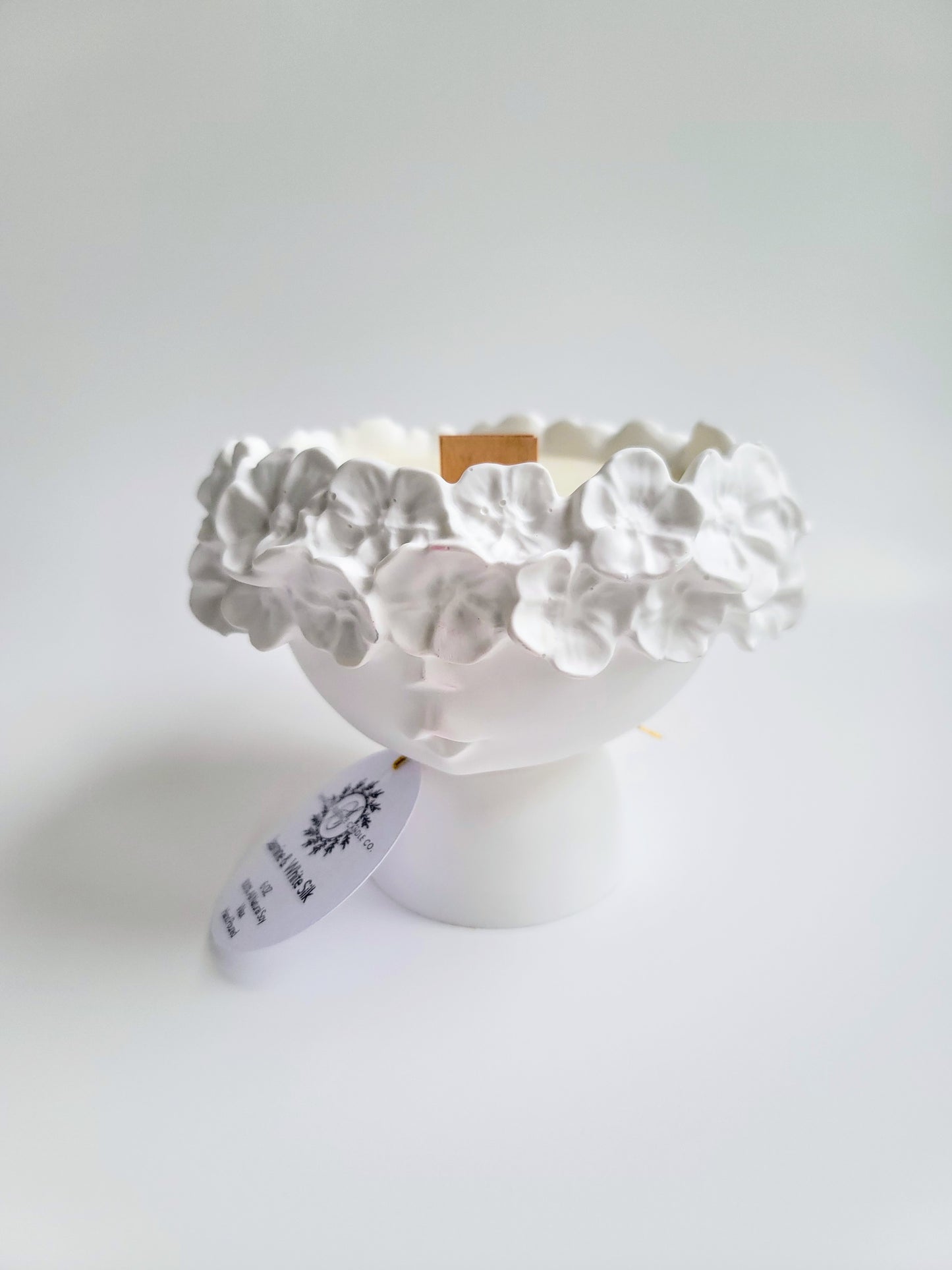 Flower Crowned Girl with Soy Candle