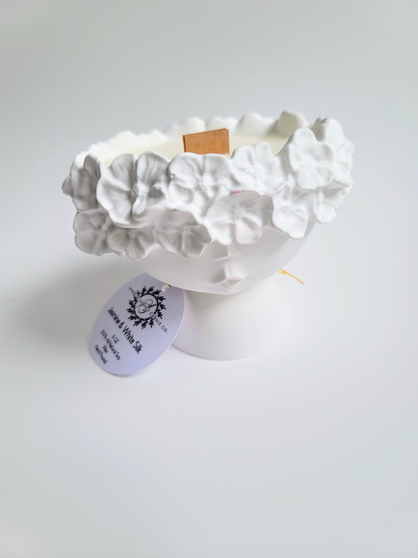 Flower Crowned Girl with Soy Candle