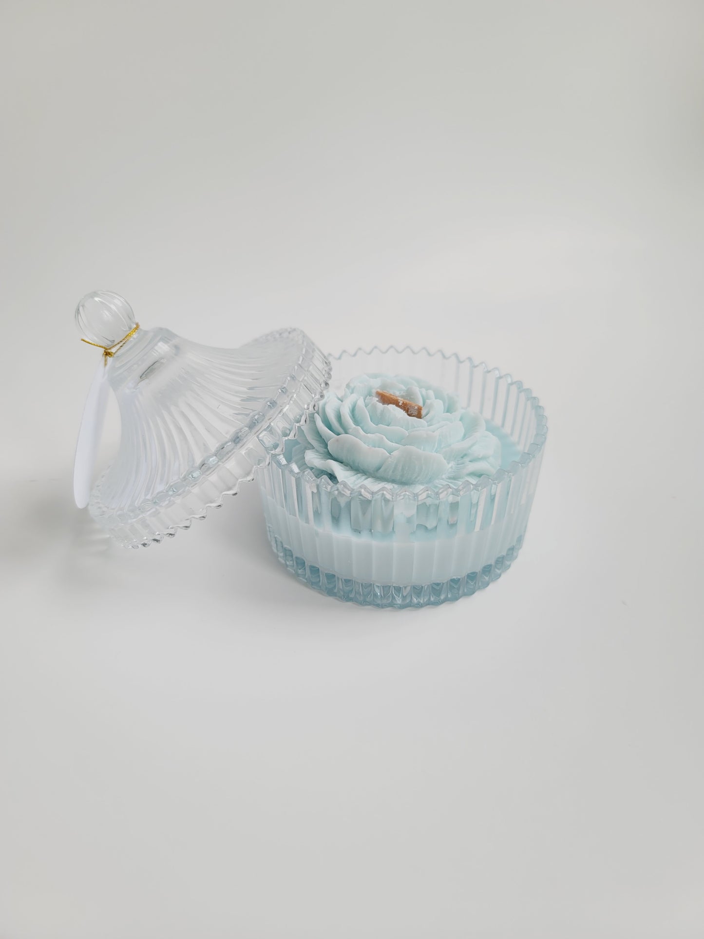 Soy Candle in Reusable Crystal Candy Jar