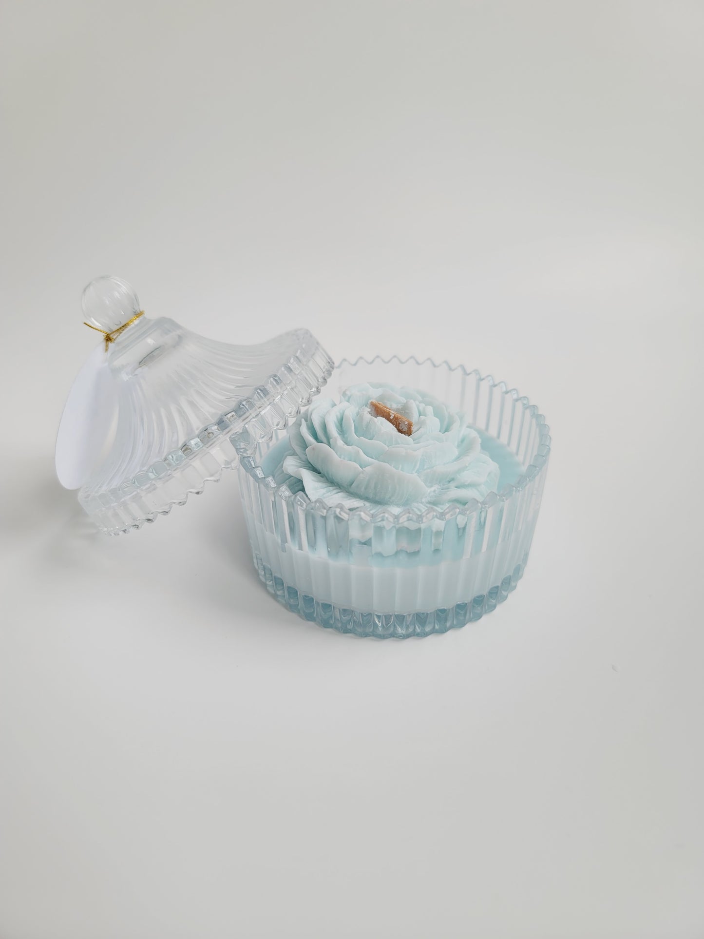 Soy Candle in Reusable Crystal Candy Jar