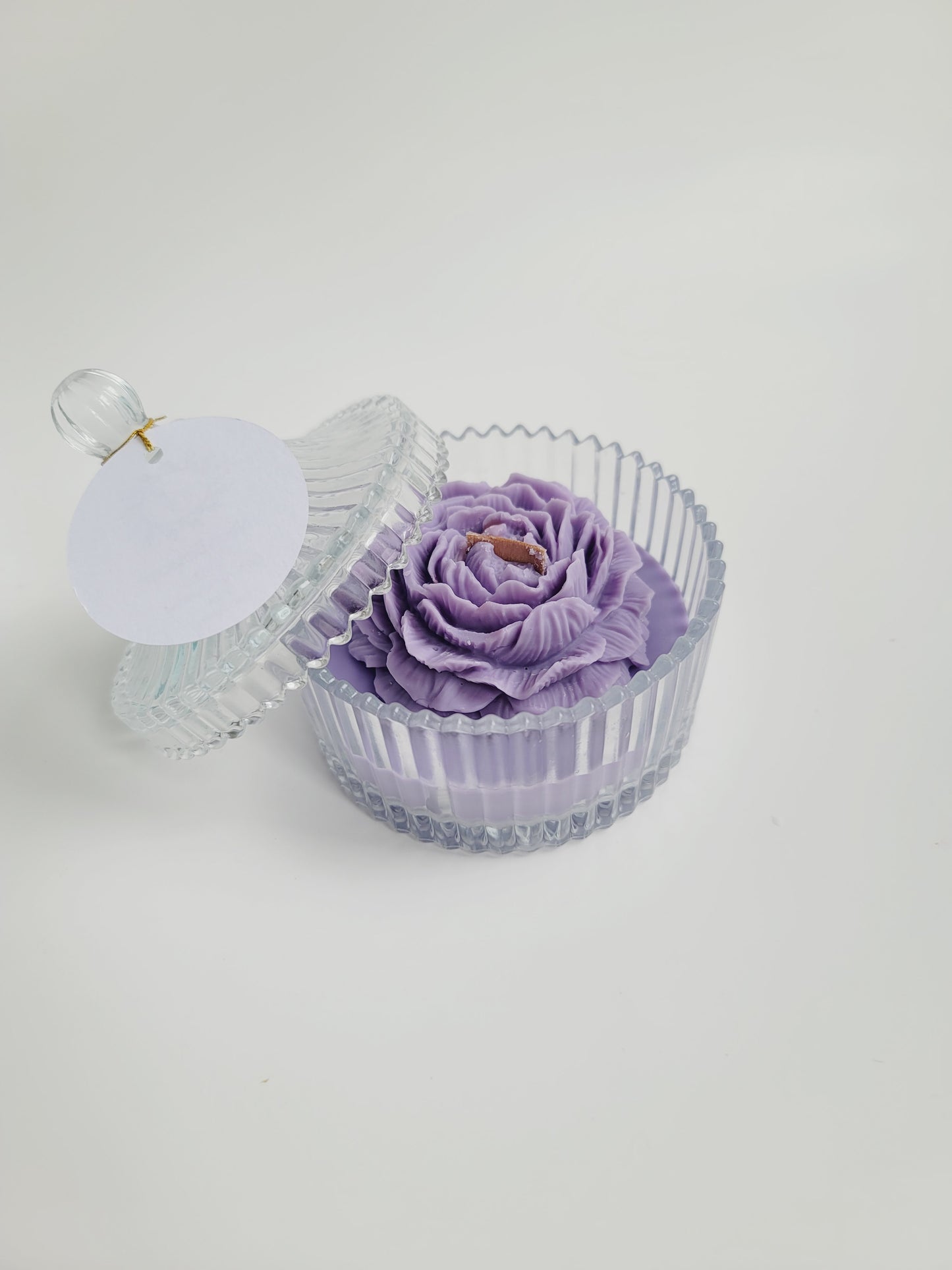 Soy Candle in Reusable Crystal Candy Jar