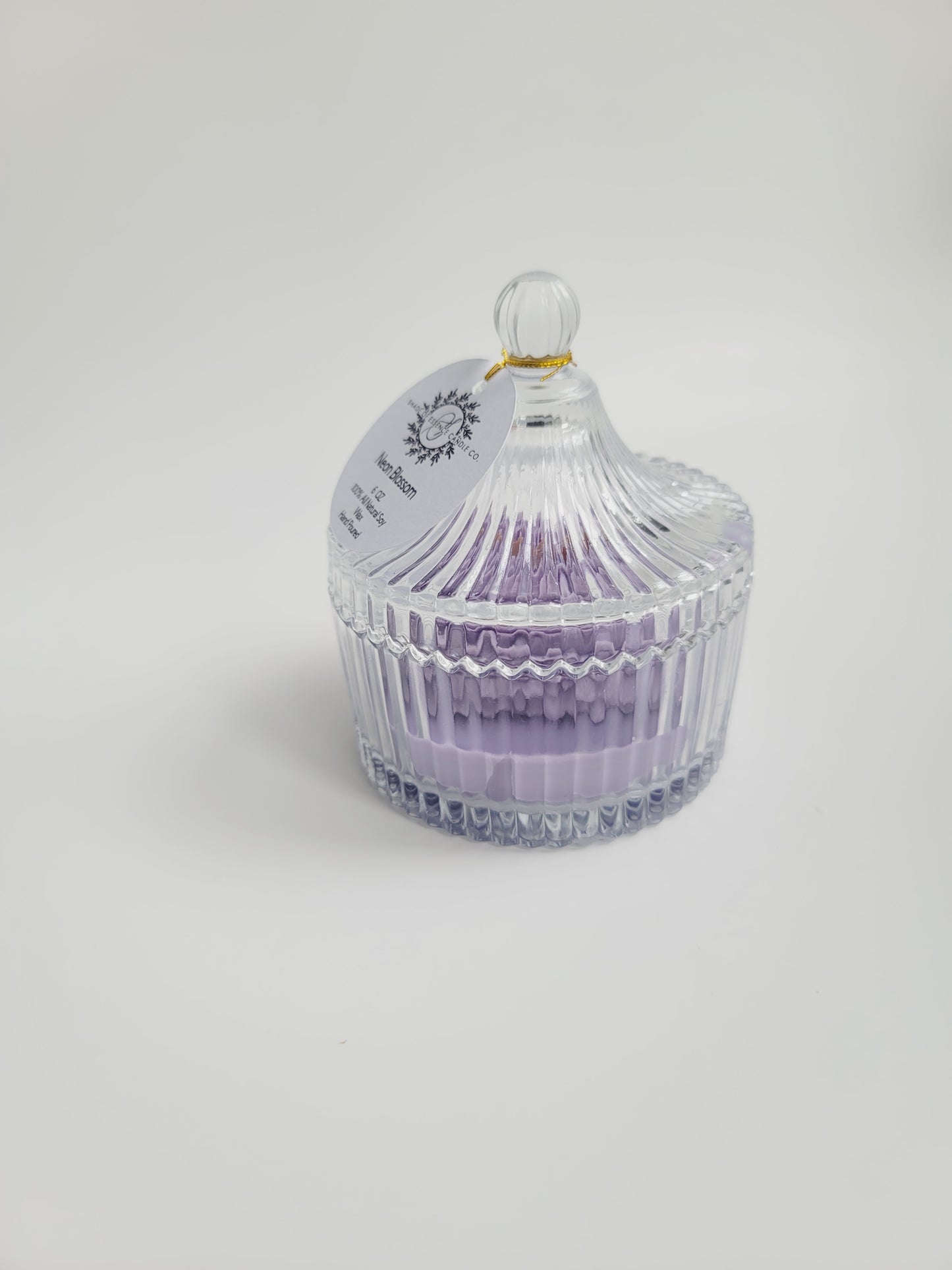 Soy Candle in Reusable Crystal Candy Jar