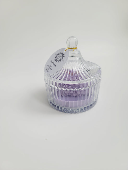 Soy Candle in Reusable Crystal Candy Jar